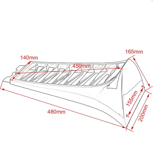 Lower Radiator Cover Spoiler Chin Fairing Fits for Motorcycle Parts Motorcycle Vivid Black Front Chin Fairing Spoiler