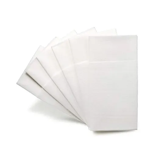 50/100PCS Disposable White Napkin Set Knife Fork Holder for Party Banquet Table - 50PCS