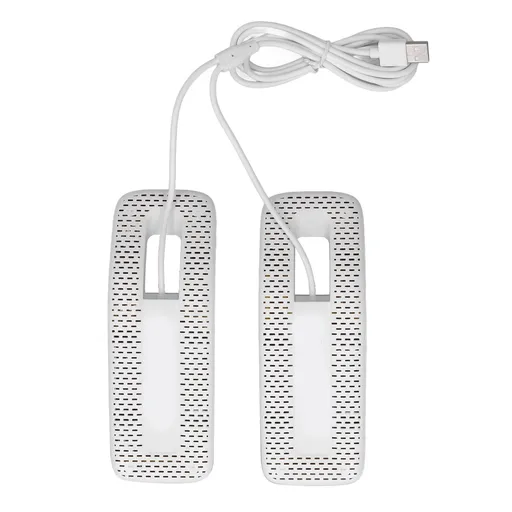 Shoe Deodorizer Dryer Portable USB Electric Shoes Dryer for Gloves Socks Jewelry Box White