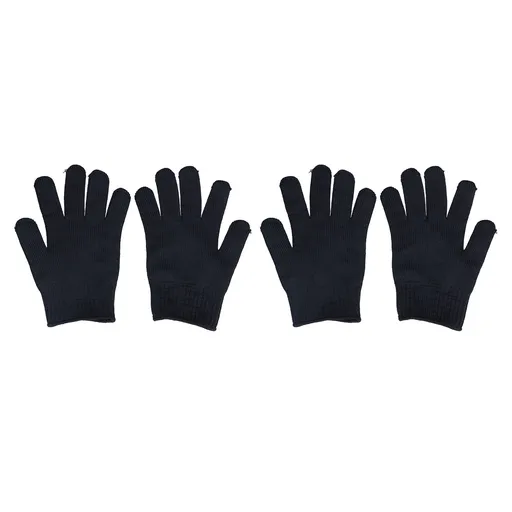 2 Pairs Cut Resistant Gloves Level 5 Protection Scratch Proof Steel Wire Garden Working Gloves for Mechanical