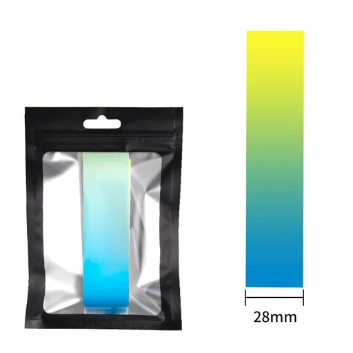 Pickleball Paddle Edge Guard Tape - Blue Yellow gradient Protective Trim Strip, Flexible Adhesive Paddle Edge Protector for Scratch Resistance, Decorative Wear Guard