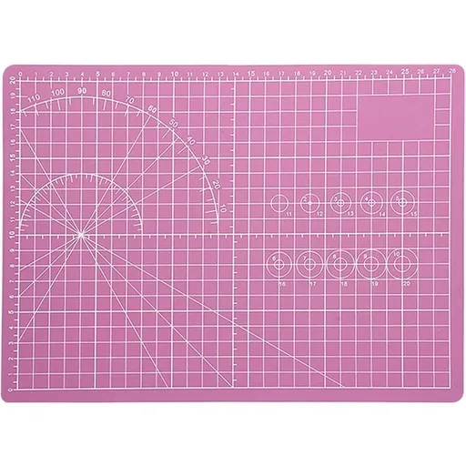 Cutting Mat, Sewing Mat, Cutting Base, Cutting Pads, Self-Healing Cutting Mat, for Fabric, Quilting, Sewing, Scrapbooking (Pink)