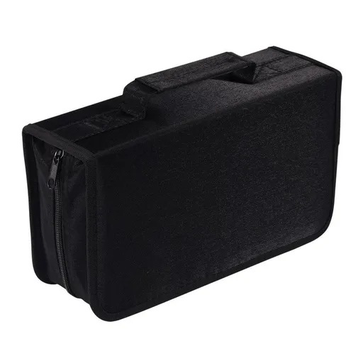 CD/DVD Case Holder Organizer Wallet Sleeves Booklet Binder,Storage 128 Capacity Disc, Storage,Holder,Booklet (Black)