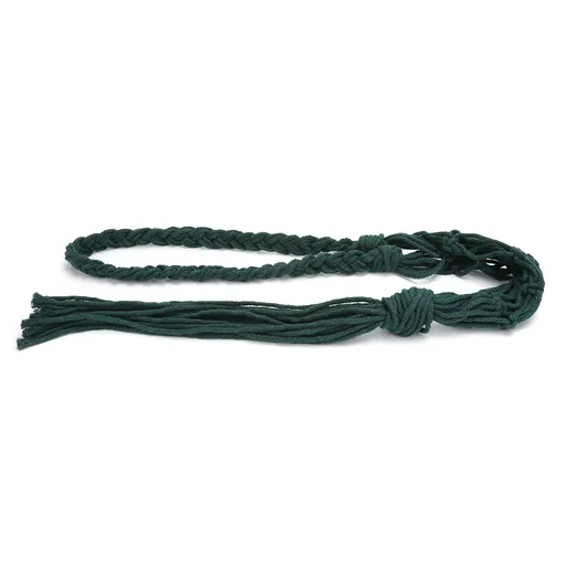 Wine Bottle Holder Bohemian Style Hand Knitting Cotton Rope Bottles Storage Hanging BagDark Green
