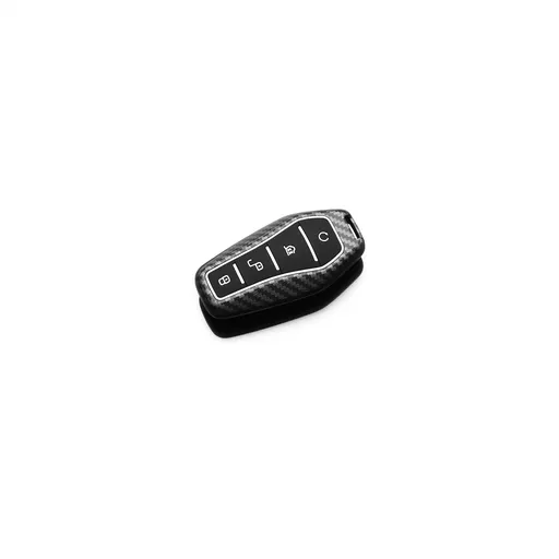 Fragrant Car Island Key Cover for BYD Tang Dmi. Bagged Model b 4-button [carbon fiber black] single shell