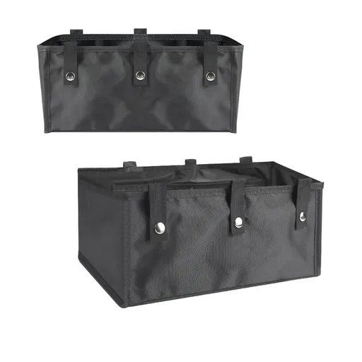 Under Seat Rollator Bag, Large Size Rollator Basket, Under Seat Bag or Tote for Four Wheel Rollator, Walker Underseat Replacement Medical Basket (Black 35*23*15cm）