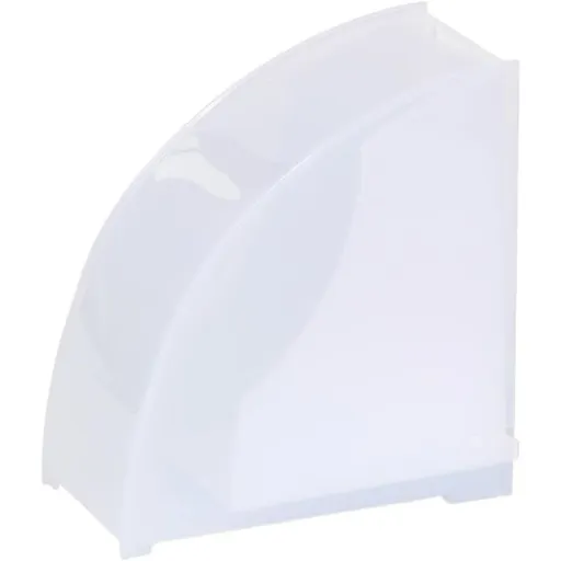 Coffee Filter Paper Holder with Dustproof Cover Coffee Filter Storage Container Filter Paper Box (Large for v02 filter paper)white
