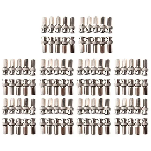Twist-on BNC Male Coax Connectors CCTV RG59 Pack of 100