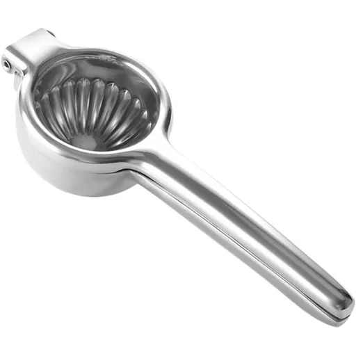 Lemon Lime Squeezer,Stainless Steel Hand Press Citrus Juicer with Grooved Bowl, Heavy-Duty Hinged Handle, High Juice Yield, Easy to Use & Dishwasher Safe（large size）