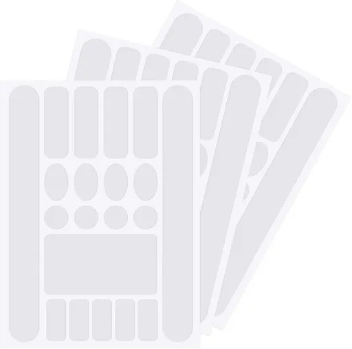 Bike Frame Protection Kit 3 Pieces Clear Anti-Scratch Invisible Protection Film White