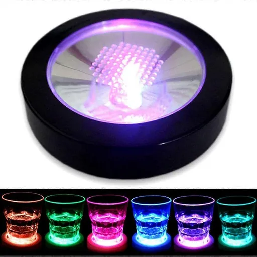 LED Drink Coasters with Light Gravity Sensor for Bar Party Club