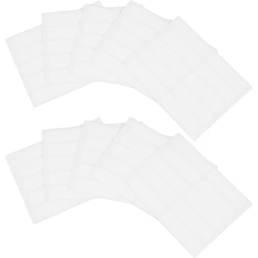 100 Pcs Writable Fabric Labels for Daycare Supplies - Iron Free, Washable, Easy to Write, White Finish for Clothes