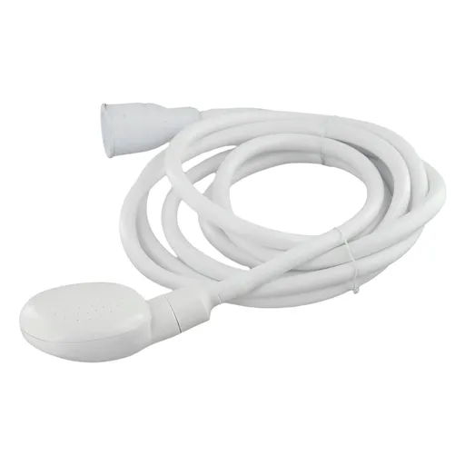 Push On Shower Hose & Head for Single Tap Spray Mixer Tap Bath Tap Kitchen 2M