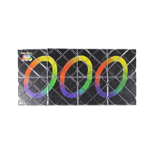 8 Panels 3 Rings Magic Folding Puzzle Cube Twisty Black 8 Panels 3 Rings Magic Folding Puzzle Cube Twisty Black