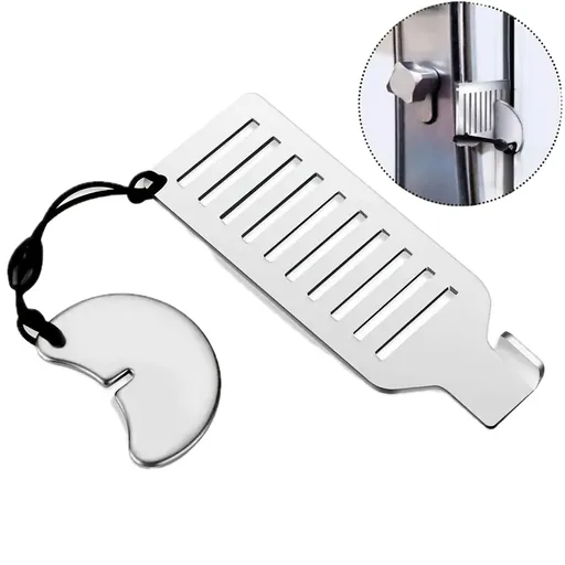 Anti-Theft Portable Door Lock Latch Stopper Jammer Security for Travel, Hotels & Home