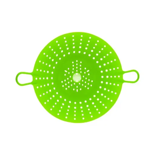 Chef'n Vibe Round 29.5cm Silicone Vegetable Steamer Kitchen Cooking Basket - Green