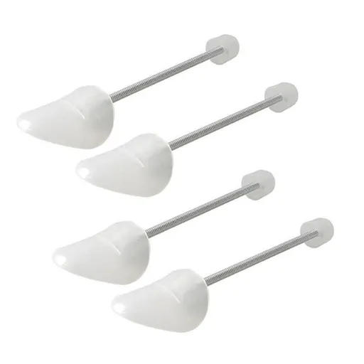 2 Pairs Practical Adjustable Length Women Shoe Tree Shoe Stretcher Portable Shoe Boot Shaper Support Holder(Transparent)