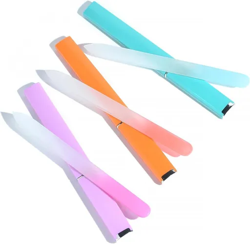 Glass Nail File Set 3-Piece – Double-Sided, with Case, Gift for Women