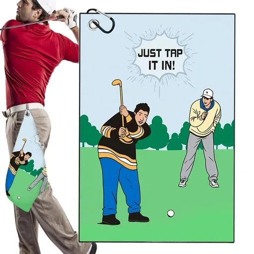 1X Golf Towel Sweat Towel 24X16Inches Towel Pattern Microfiber Towel Lightweight Cleaning Towel Convenient Multi Functional Sports Towel for Towel