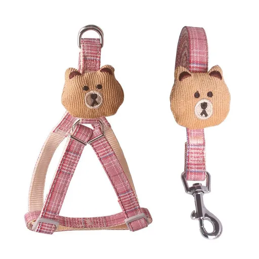Cat Harness and Leash Set - Escape Proof Lightweight Kitty Harness, Adjustable for Cats Outdoor Walking M
