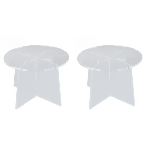Acrylic Pot Holder Modern Style Transparent Planter Stand Shelf Potted Plant Rack for Household Office