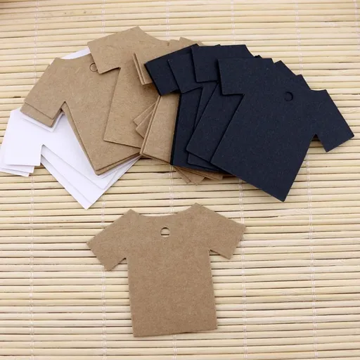 Kraft Paper Black Blank Tags for Crafts and Hanging, 100 Pieces, Ideal for Art Projects and Labeling