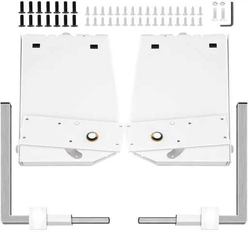 Murphy Mounting Wall Springs Mechanism, Heavy Duty Support Hardware DIY Kit, Bed Springs Mechanism Ideal for King Queen Bed (Vertical), White