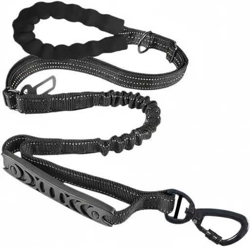Heavy Duty Dog Leashes for Large Dogs,Car Seatbelt and Metal Carabiner Clip, Strong No Pull Dog Leash for Medium