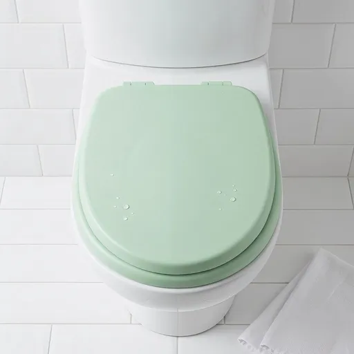 Soft Close Toilet Seat with Noise-Free Foam Cushion, U-Shaped Comfortable Bathroom Toilet Lid