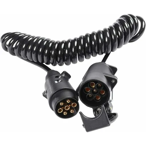 7 Pin Trailer Socket And Plug With 2M Extension Cable Connector For Towing Hitch Caravan Vehicle Truck Accessories 7