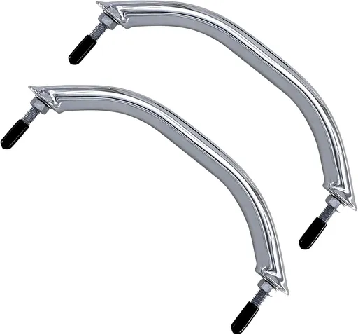 2PCS Boat 316 Stainless Steel 8-3/4'' Polished Grab Handle Oval Tube Bar Handrail for Marine Yacht RV
