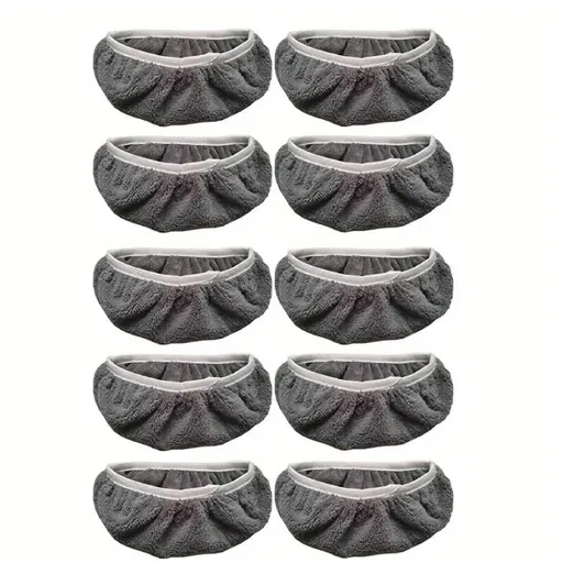 10PCS Replacement Mop Cloth Water Absorbent Wet Dry Refill Cover Household Tool - Grey