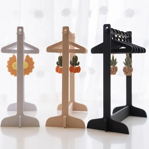 Earring Holder,Earring Display, Earring Hanger, , Jewelry Display Jewelry hanger Multiple style hangers available, clothing rack for earrings（brown）
