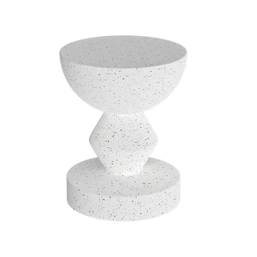 Stylish Lightweight Concrete Sofa Side Table Cement Bedside Table Outdoor Patio