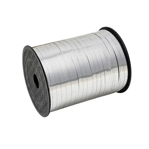 5mm Balloon Ribbon Curling Party String Gift Wrap Decoration Birthday Wedding - Bright-Silver