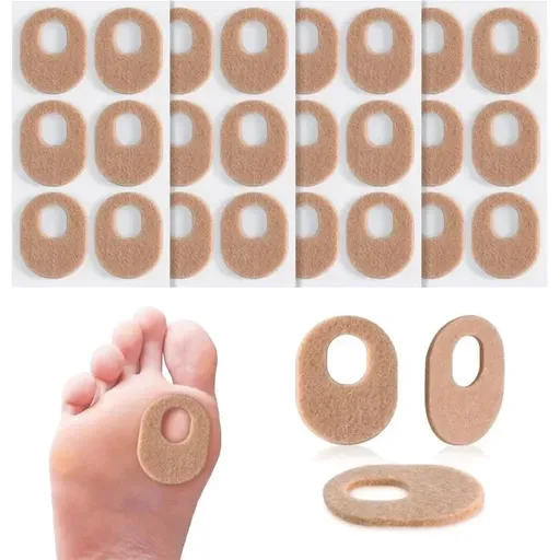 24 Pack Oval Felt Toe Pads