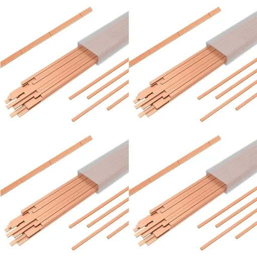 15% Silver Brazing Rods,Silver Solder HVAC Welding Rod Kit, 80 Pcs 10 Inch Flux Coated Brazing Rods for Copper