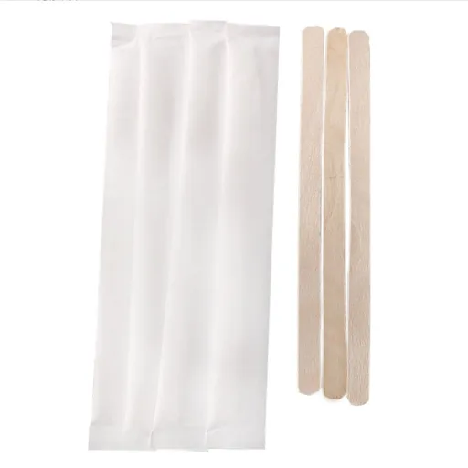 Wooden Coffee Stirring Sticks - 100Pcs Individually Wrapped Disposable Stirrers for Hot Drinks | 17.8cm Birch Wood Stir Sticks for Coffee, Tea, Milk & Hot Chocolate | Eco-Friendly Beverage Mixers