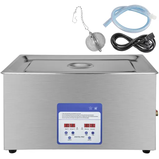 Digital Ultrasonic Cleaner 30L Ultrasonic Cleaning Machine 40kHz Sonic Cleaner Machine 316 & 304 Stainless Steel Ultrasonic Cleaner Machine with Heater & Timer for Cleaning Jewelry Glasses Watch