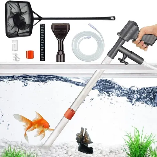 Aquarium Bottom Cleaner Set for Fish Tank, Effective Sand Cleaner, Compatible with Aquariums