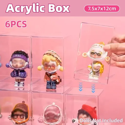 Blind Box Storage Box Display Cabinet Doll Rack Dustproof Storage Transparent