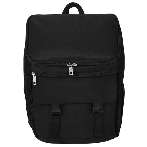 Portable Insulated Cooler Backpack in Black, Leakproof Design for Camping, Picnic, Beach and Outdoor Activities