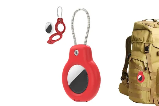 Durable Protective Case Shockproof Holder Case Accessories for Airtag -Red