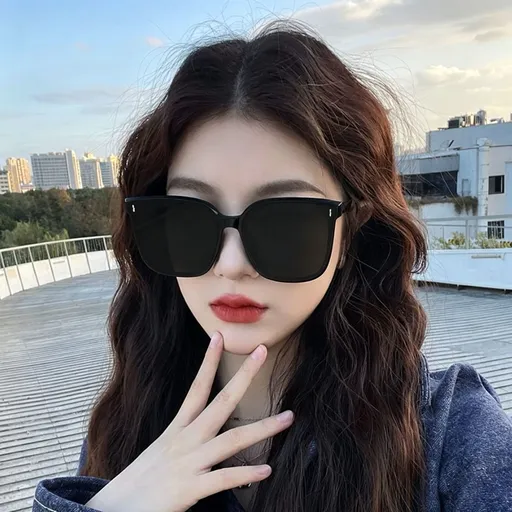 T3 Black Frame Gray Lens | UV400 Small Frame Sunglasses | Halloween Delicate Compact Gift | Petite Frame Lightweight Daily Sun Glasses