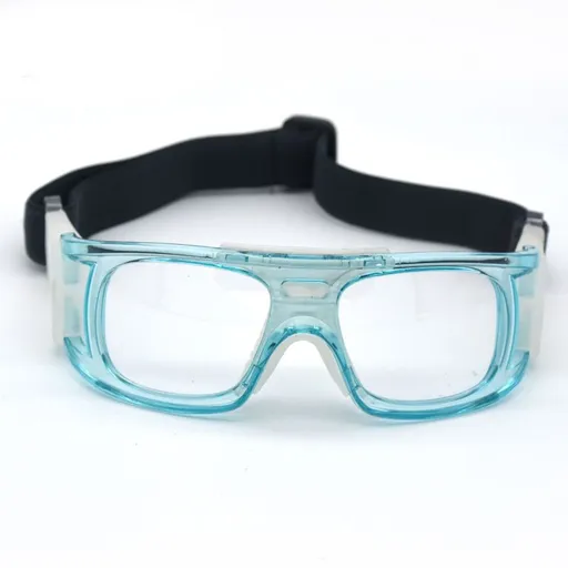 Premium Sports Goggles for Soccer Basketball, Clear Sports Eyewear with Adjustable Strap, Protective Goggles Professional Training Equipment - Blue