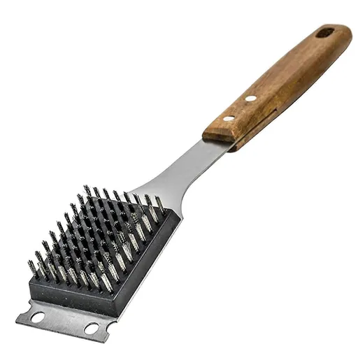 Triple Grill Cleaning Brush with Scraper, BBQ Tool