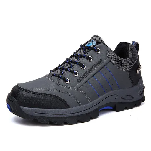 QIFENG Men Women Hiking Shoes Winter Outdoor Cotton Grey (single shoe) 44