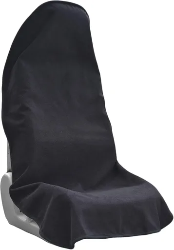 Car Seat Covers Universal Car Protective Front Seat Covers Washable Non-Slip Seat Protectors for Gym Workouts,Waterproof and Sweatproof Towel Seat Covers for Cars,Trucks, Jeeps (Black)