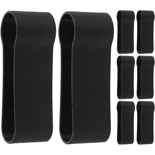 8PCS Cane Binding Sleeve Clip Holder for Trekking Pole - 1 Inch Quick Install Slip Prevention Stable Support for Walking and Traveling