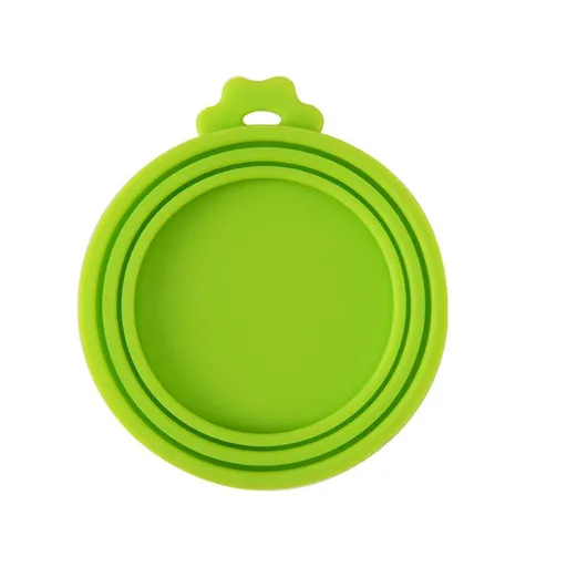 Pet Food Can Cover Silicone Can Lids for Dog and Cat Food(Universal Size,One fit 3 Size Food Cans),Blue and Green